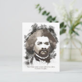 Carte Postale Peinture d'aquarelle Frederick Douglass (Debout devant)