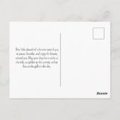 Carte Postale Peinture d'aquarelle océanique sur la côte de la m (Dos)