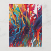 Carte Postale Peinture d'art abstrait (Devant)