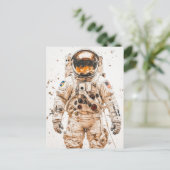 Carte Postale Peinture d'astronaute (Debout devant)