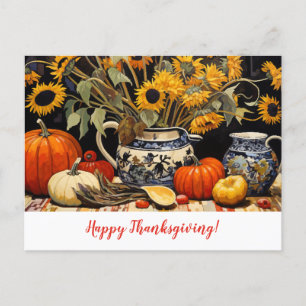 Carte Postale Peinture d'automne de Thanksgiving
