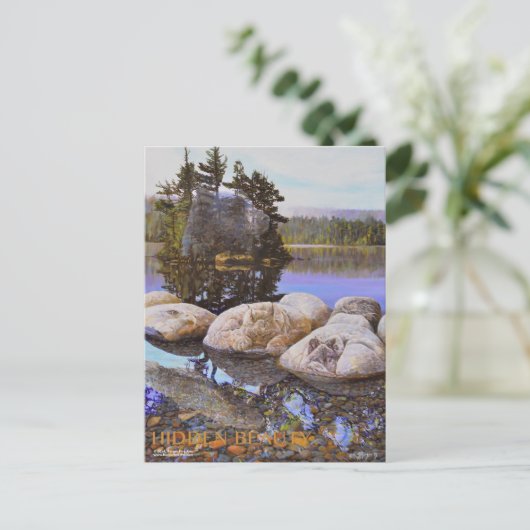 Carte Postale Peinture de beauté cachée (Debout devant)