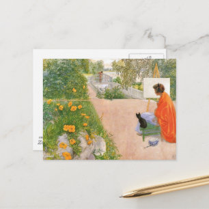 Carte Postale Peinture de Carl Larsson, Pont
