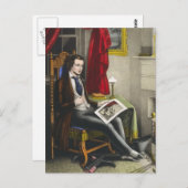 Carte Postale Peinture de célibataire unique (Devant / Derrière)