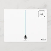 Carte Postale Peinture de chat noir (Dos)