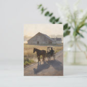 Carte Postale Peinture de cheval amish (Debout devant)