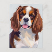 Carte Postale Peinture de chien Cocker Spaniel (Devant)