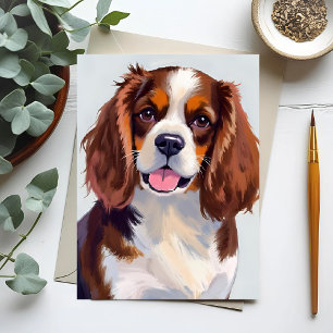 Carte Postale Peinture de chien Cocker Spaniel