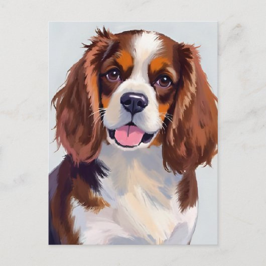 Carte Postale Peinture de chien de Cocker Spaniel (Devant)