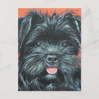 Carte Postale Peinture de chien de Terrier mignon