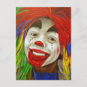 Carte Postale Peinture de clown enfant (Devant)