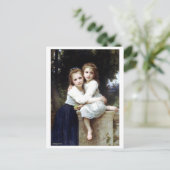 Carte Postale Peinture de deux soeurs par William-Adolphe Bougue (Debout devant)