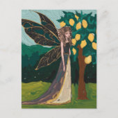 Carte Postale Peinture de fée d'arbre de citron (Devant)