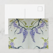 Carte Postale Peinture de fleur de parfum violet distinctive (Devant / Derrière)