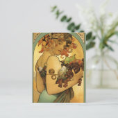 Carte Postale Peinture de fruits Alphonse Mucha (Debout devant)