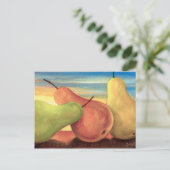 Carte Postale Peinture de fruits tropicaux poires - Multi (Debout devant)