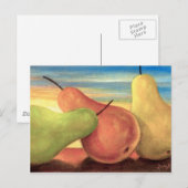 Carte Postale Peinture de fruits tropicaux poires - Multi (Devant / Derrière)