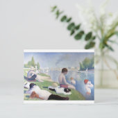 Carte Postale Peinture de Georges Seurat (Debout devant)