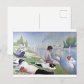 Carte Postale Peinture de Georges Seurat (Devant / Derrière)