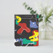 Carte Postale Peinture de goutte (Debout devant)