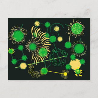 Carte Postale Peinture de goutte
