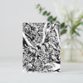 Carte Postale Peinture de groupe de nuit Noir et Blanc (Debout devant)