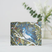Carte Postale Peinture de jais bleu (Debout devant)
