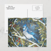 Carte Postale Peinture de jais bleu (Devant / Derrière)