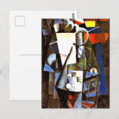 Carte Postale peinture de Kazimir Malevich, Vanity Box, (Devant / Derrière)