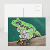 Carte Postale Peinture de la grenouille arboricole (Devant / Derrière)