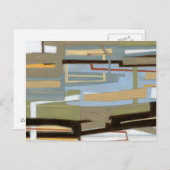 Carte Postale Peinture de la liberté d'expression moderne par No (Devant / Derrière)