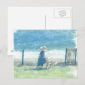 Carte Postale Peinture de la mer (Devant / Derrière)