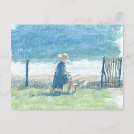Carte Postale Peinture de la mer (Devant)