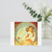 Carte Postale Peinture. De la série Arts de Mucha (Debout devant)