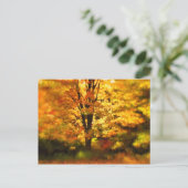 Carte Postale Peinture de l'arbre d'automne (Debout devant)