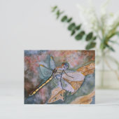 Carte Postale peinture de libellules (Debout devant)