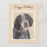 Peinture de linge bluetick - mignon chien original