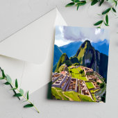 Carte Postale Peinture de Machu Picchu Pérou