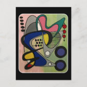 Carte Postale Peinture de 'Mid Cent Mod Abst, Astro Picnic' sur  (Devant)