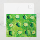 Carte Postale Peinture de moitiés de pomme (Devant / Derrière)