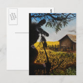 Carte Postale Peinture de Natif américain (Devant / Derrière)