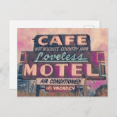 Carte Postale Peinture de néon au Loveless Cafe (Devant / Derrière)