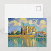 Carte Postale Peinture de Palma de Majorque (Devant / Derrière)