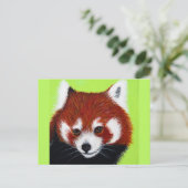Carte Postale Peinture de panda rouge (Debout devant)