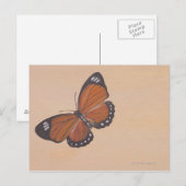 Carte Postale Peinture de papillon (Devant / Derrière)