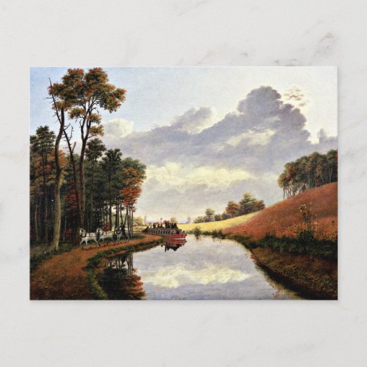 Carte Postale Peinture de Pittsford sur le canal Érié (Devant)