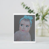 Carte Postale Peinture de portrait de bébé par Alfred Fox (Debout devant)