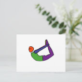 Carte Postale Peinture de pose de yoga arc. (Debout devant)