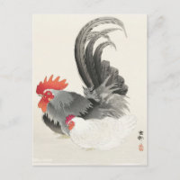 Peinture de poulets et de poulets par Ohara Koson