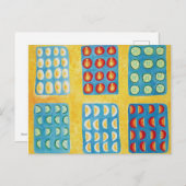 Carte Postale Peinture de préparation de salade (Devant / Derrière)